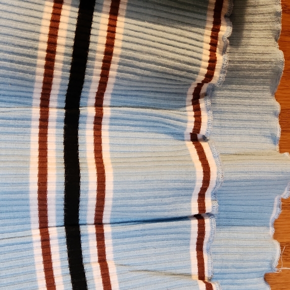 Size large,  Almost Famous short sleeve, striped shirt. - Picture 4 of 6